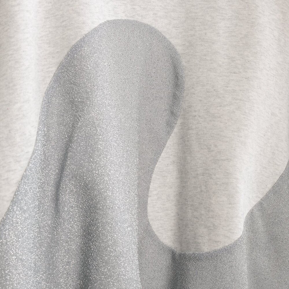 Dior x ERL Resort 23 Runway Gray Heathered Cotton Fleece Swirl Hoodie - Picture 7 of 12
